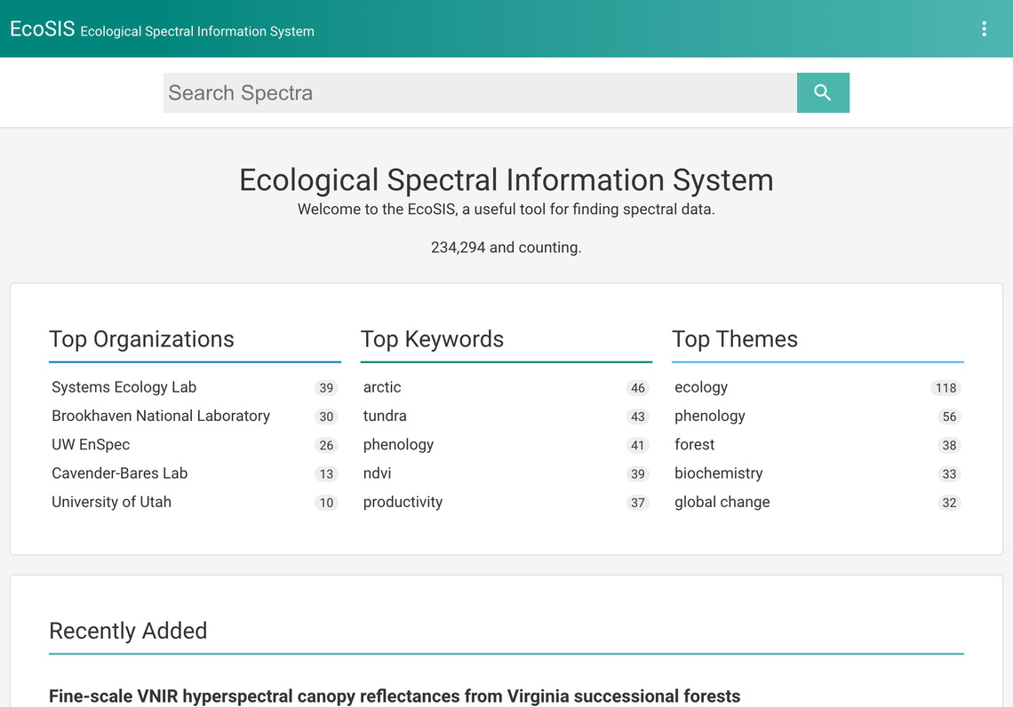 Ecological Spectral Information System
