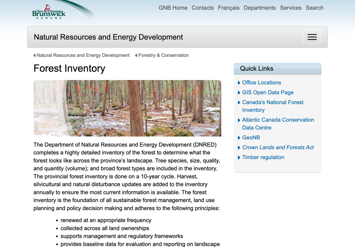 New Brunswick Enhanced Forest Inventory