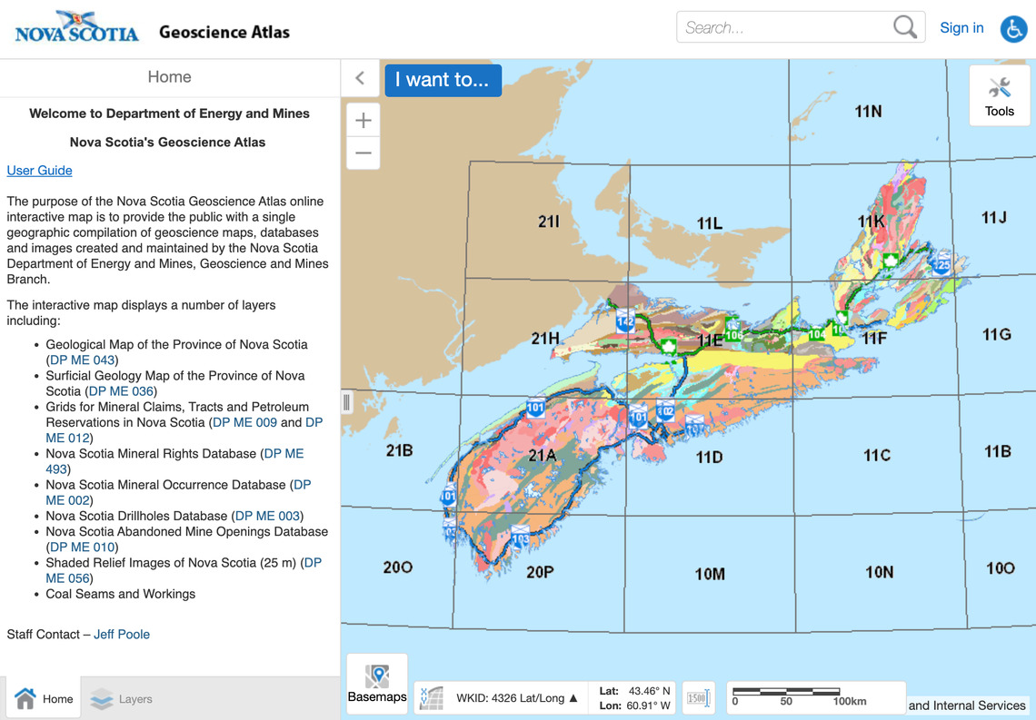 Nova Scotia Geoscience Atlas