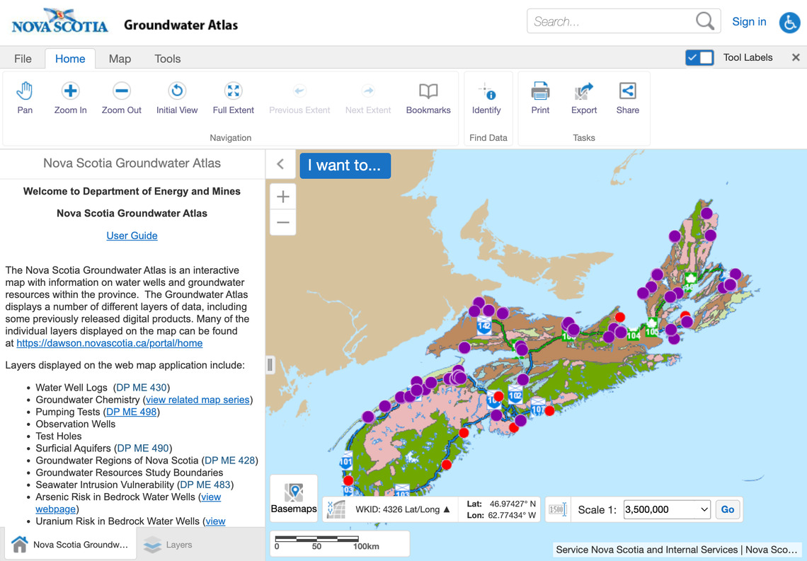 Nova Scotia Groundwater Atlas