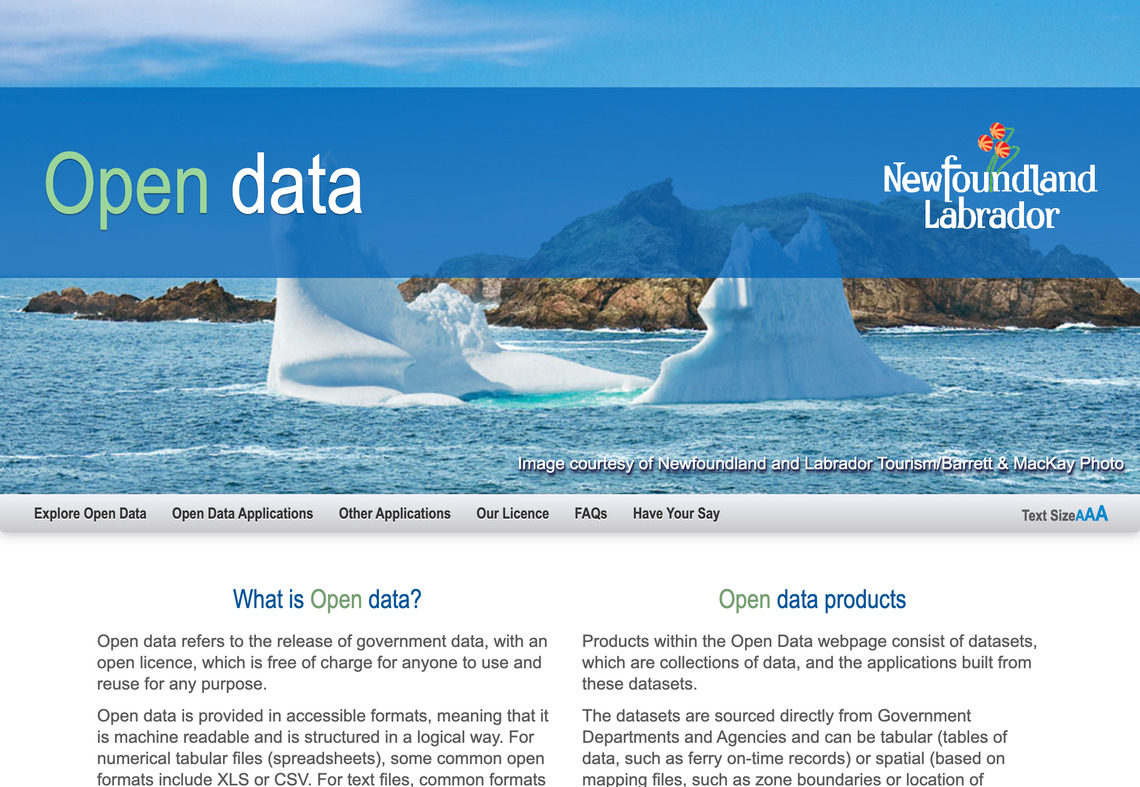 Open Data Newfoundland